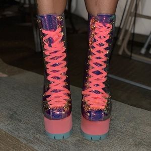 trippy twilight platform boots
